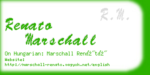 renato marschall business card